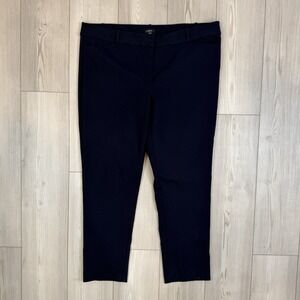 LOFT Julie Navy Blue Stretch Women's 18 Career Dress Pants Slim Taper